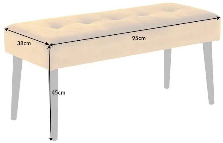 Boutique lavica žltá 95 cm