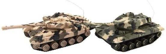 Tank RC 25 cm, so zvukom a svetlom, 50 x 20 x 23 cm, 2 ks