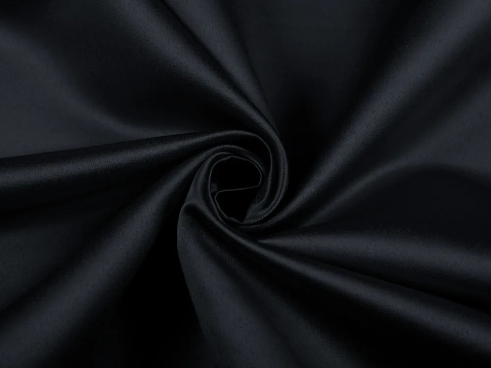 Biante Saténový behúň na stôl polyesterový Satén LUX-026 Čierny 20x140 cm