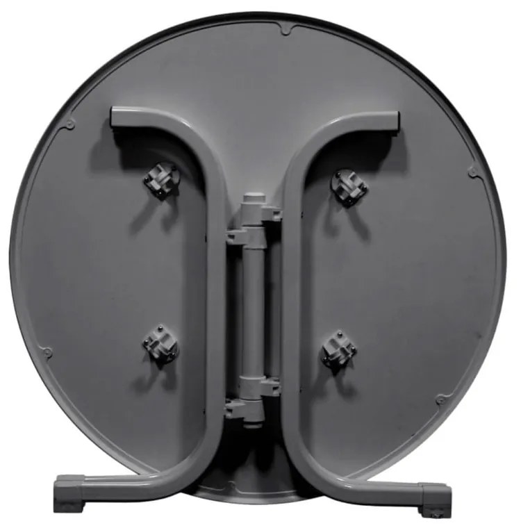 Kovový okrúhly záhradný jedálenský stôl ø 70 cm Pizarra – Dajar