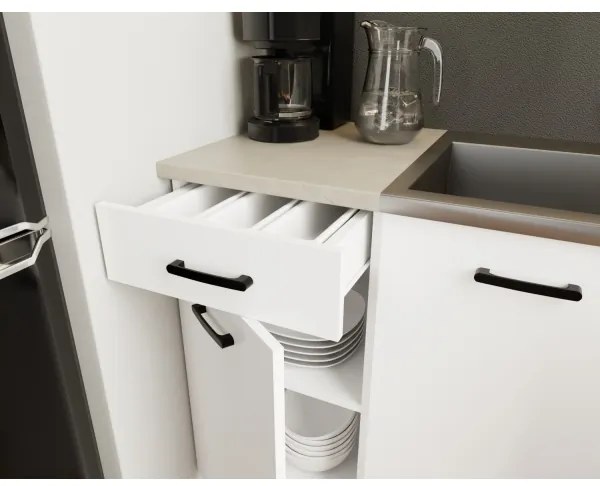 Kuchynská linka ARLEN 180 cm biela