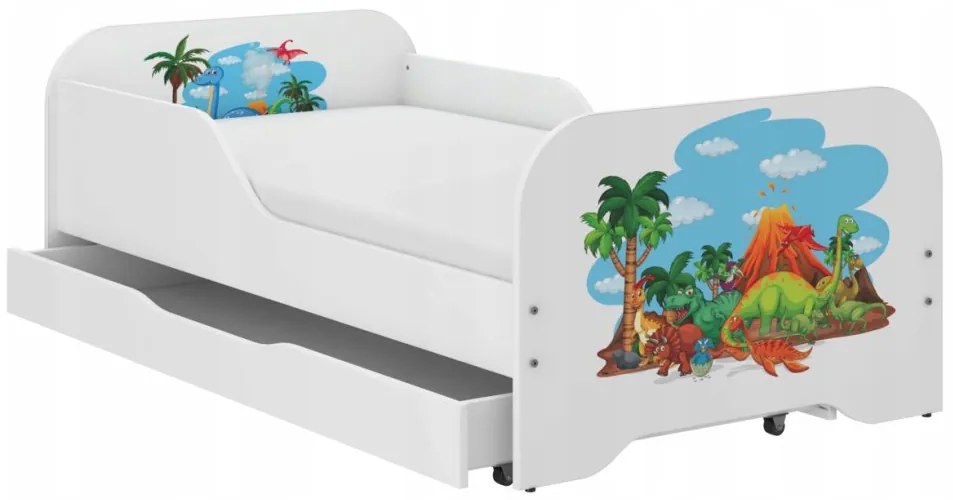Kompletná detská posteľ 140 x 70 cm - DINO WORLD
