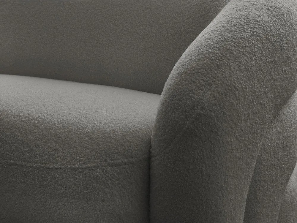 Sivá pohovka z textílie buklé 193 cm Elina – Bobochic Paris