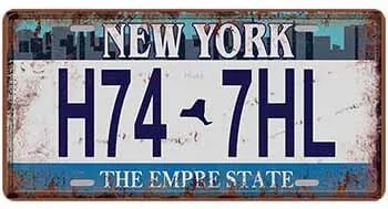 Ceduľa značka New York