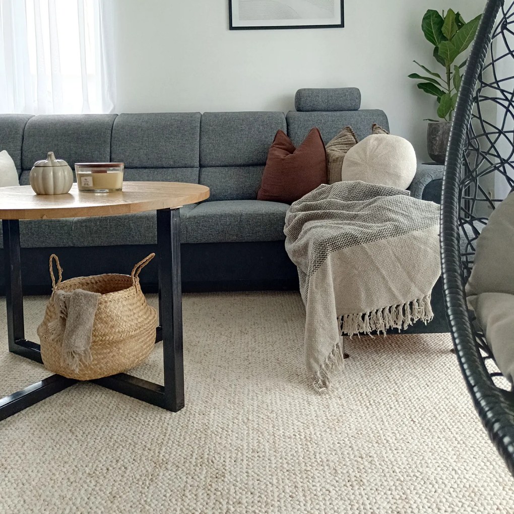 Kusový koberec Wolly 102843, 80x150, biela, obývacia izba, BT Carpet