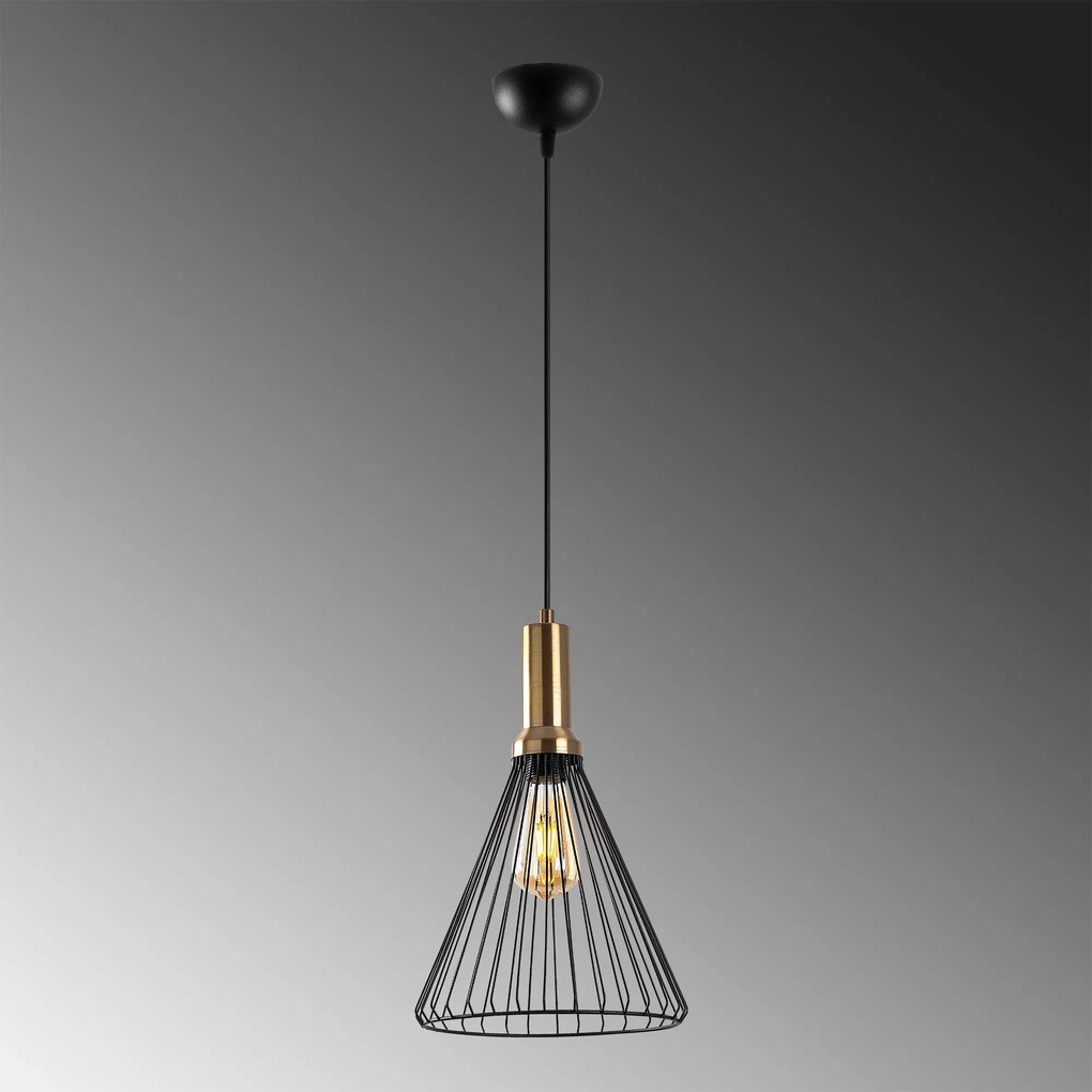 Závesné svietidlo Dear IV čierne