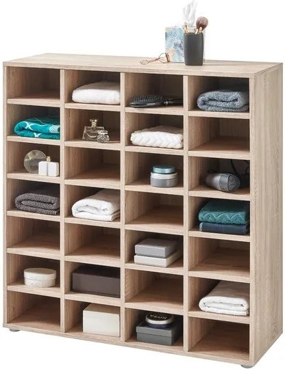 Sconto Regál STIVALI dub sonoma, výška 96 cm