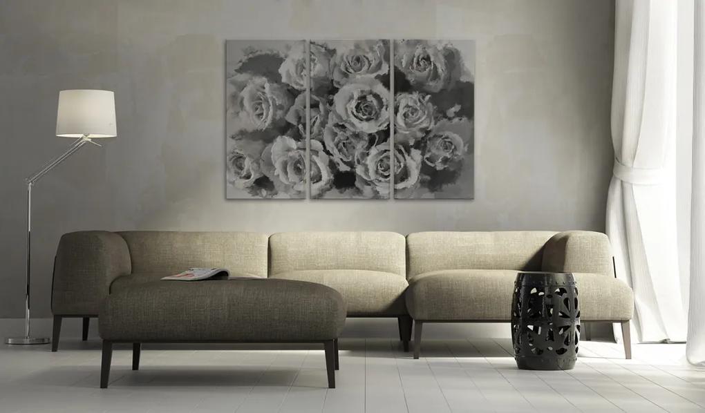 Artgeist Obraz - Twelve roses - triptych Veľkosť: 60x40, Verzia: Premium Print