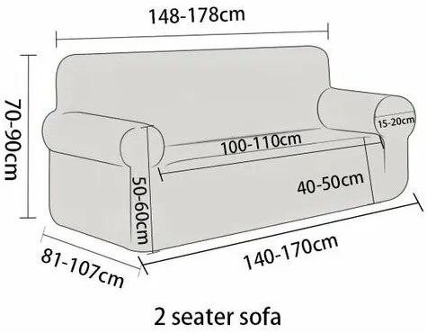 4Home Napínací poťah na dvojkreslo Abstract béžová, 145-185 cm + obliečka na vankúšik zadarmo, 145-185 cm