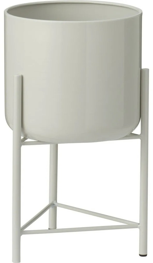 Súprava kovových stojanov na kvety Malvaro biela, 3 ks