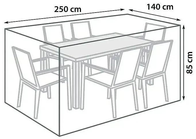 Sunfun Ochranný obal pre set nábytku, 250 × 140 × 85 cm