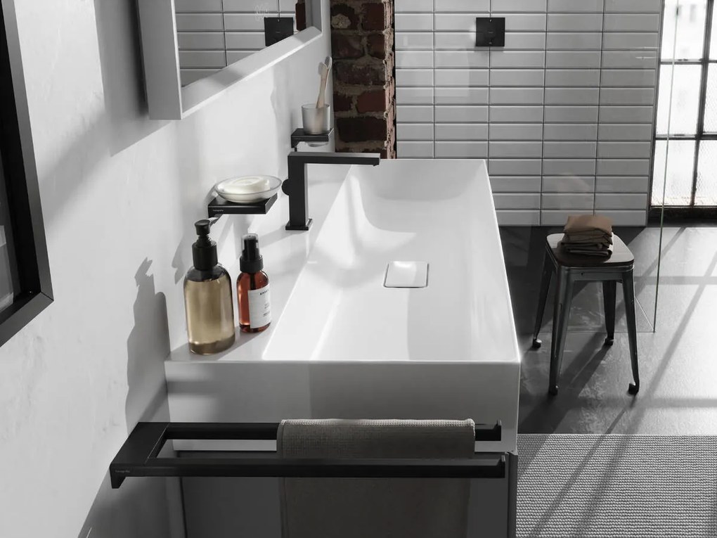 Hansgrohe Tecturis E, páková umývadlová batéria 110 Fine CoolStart EcoSmart+ bez odtokovej garnitúry, čierna matná, HAN-73021670