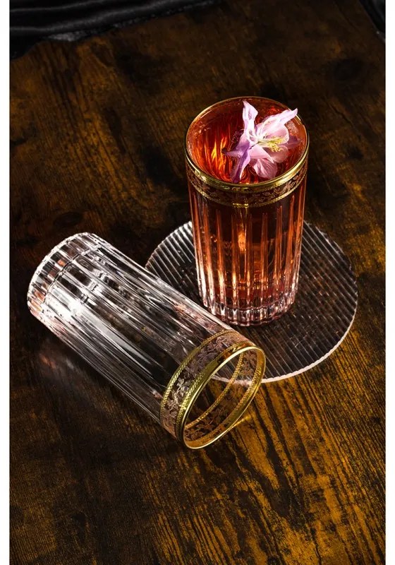 BOHEMIA PRESTIGE DORATO POHÁR 440ML SADA 6 KS