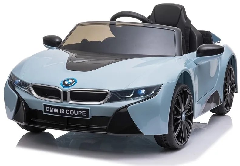 LEAN CARS ELEKTRICKÉ AUTÍČKO BMW i8 - NELAKOVANÉ - MODRÉ -  2x45W MOTOR - 1x12V4,5Ah - BATÉRIA - 2021