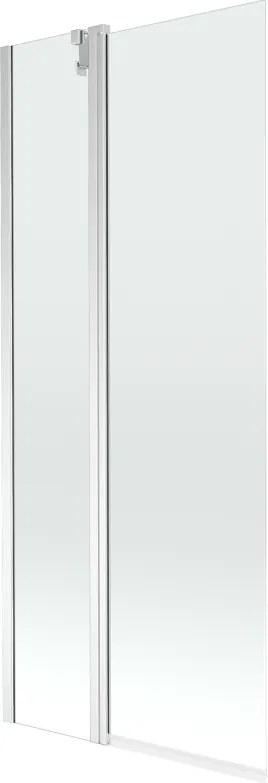 Mexen Flip vaňová zástena jednokrídlová 80 x 150 cm, Priehľadné, Chrómová - 894-080-101-01-00