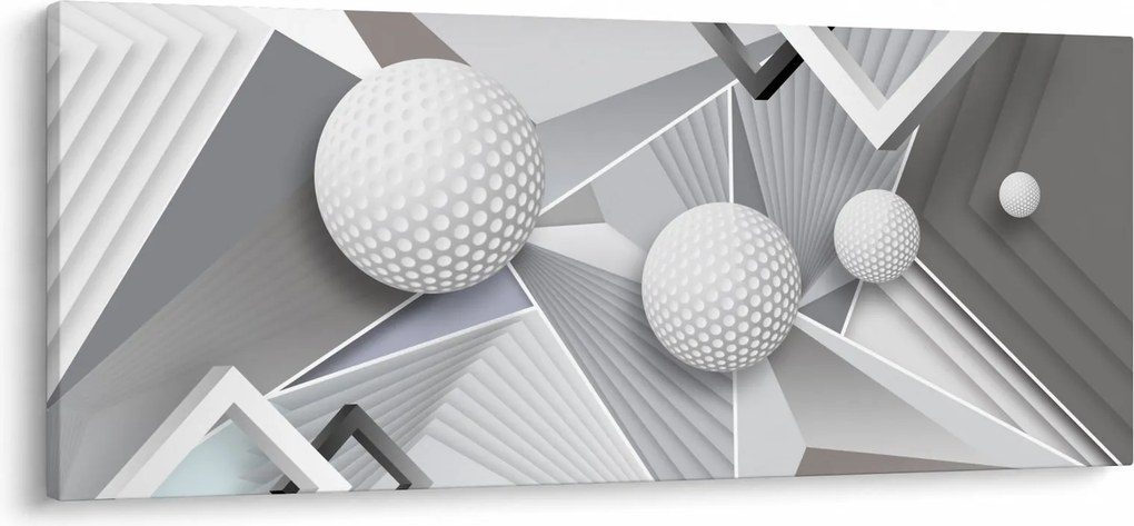 Geometrický abstraktný obraz (120x50 cm)