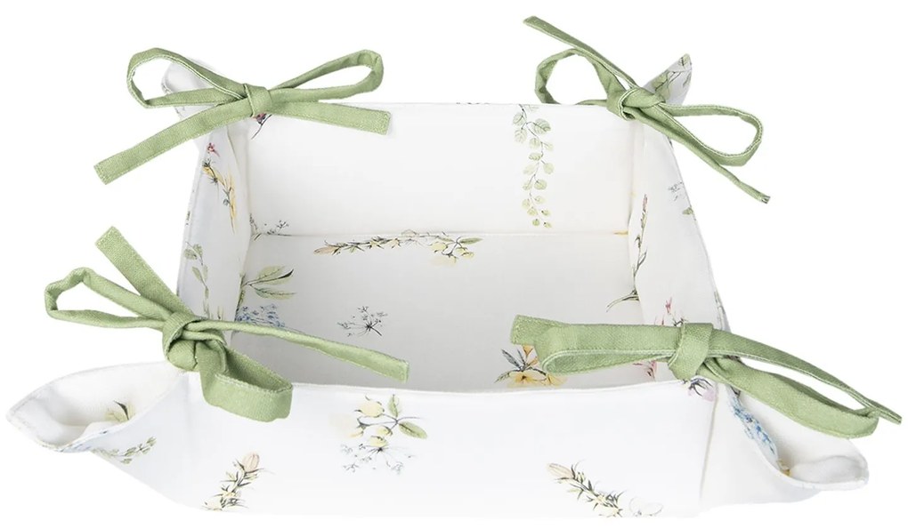Textilní košíček na pečivo Happy Florals - 35*35*8 cm