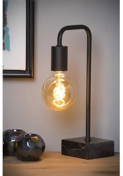 Lucide 45565/01/30 - Stolná lampa LORIN 1xE27/40W/230V čierna