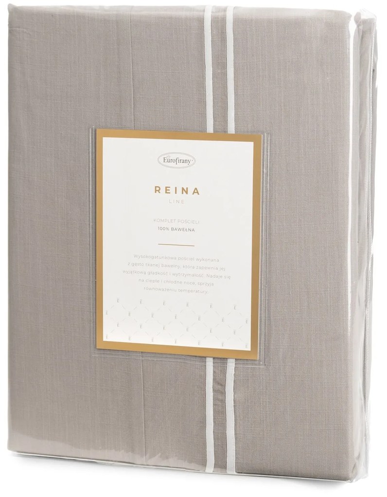 RENFORCÉ OBLIEČKY REINA38 160X200 CM, 2 KS 70X80 CM BÉŽOVÉ