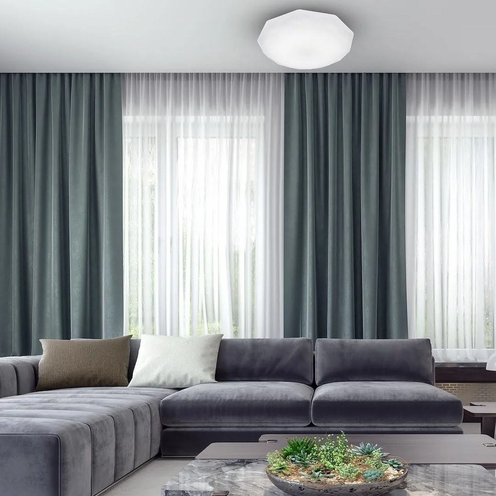 Stropné LED svietidlo Hex, 1x LED 24w, 4000k, (fi 50 cm), w