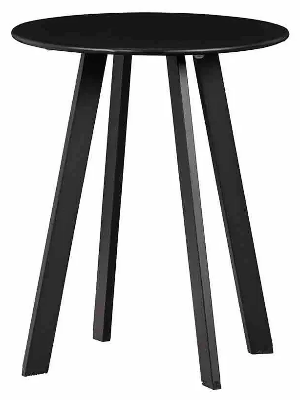 Čierny Odkladací stolík Fer 49 × 40 × 40 cm WOOOD