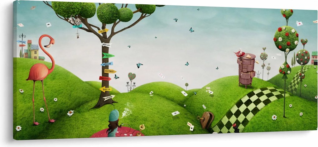 Obraz podivuhodnej krajiny (120x50 cm)