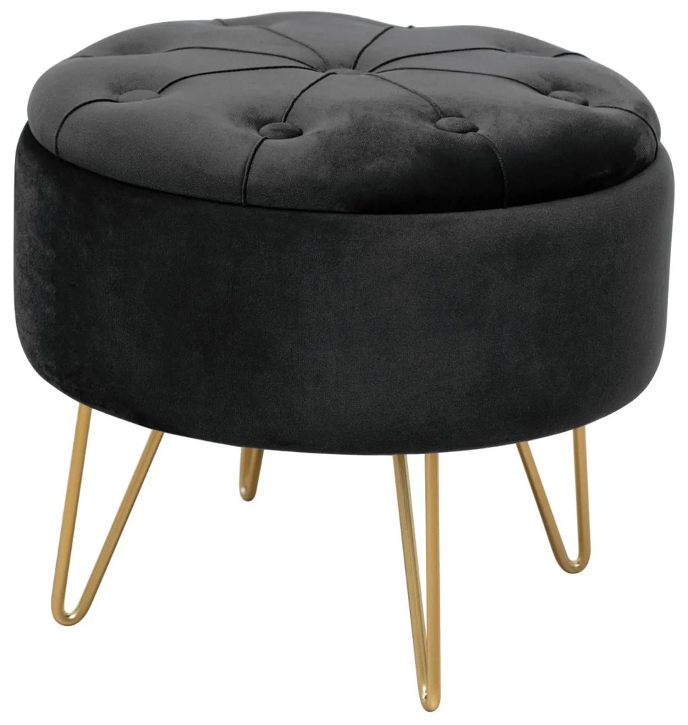 Taburet ROCA zamat čierny