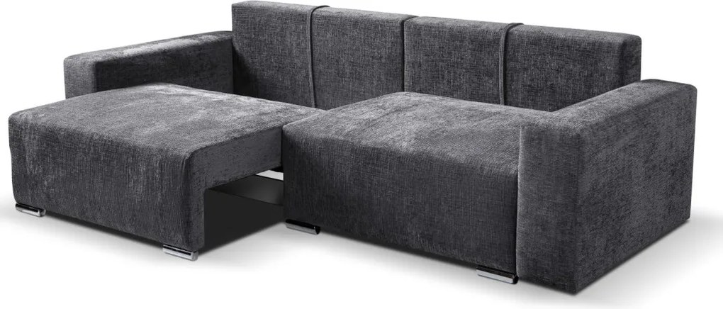 Rozkladacia pohovka Anafi, tmavo šedá látka