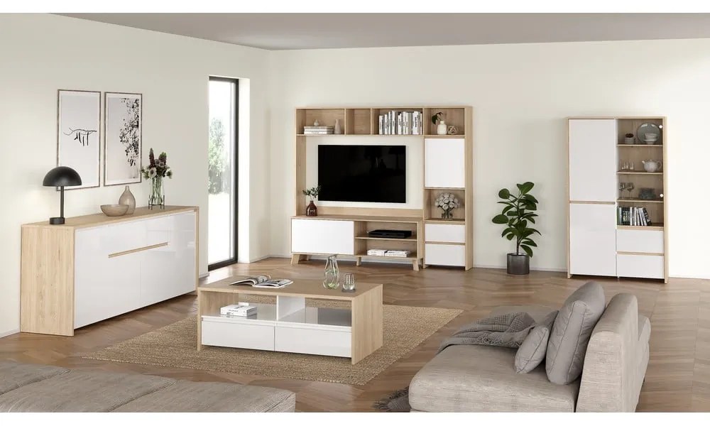 Biely/v prírodnej farbe konferenčný stolík 60x120 cm Next – Tvilum