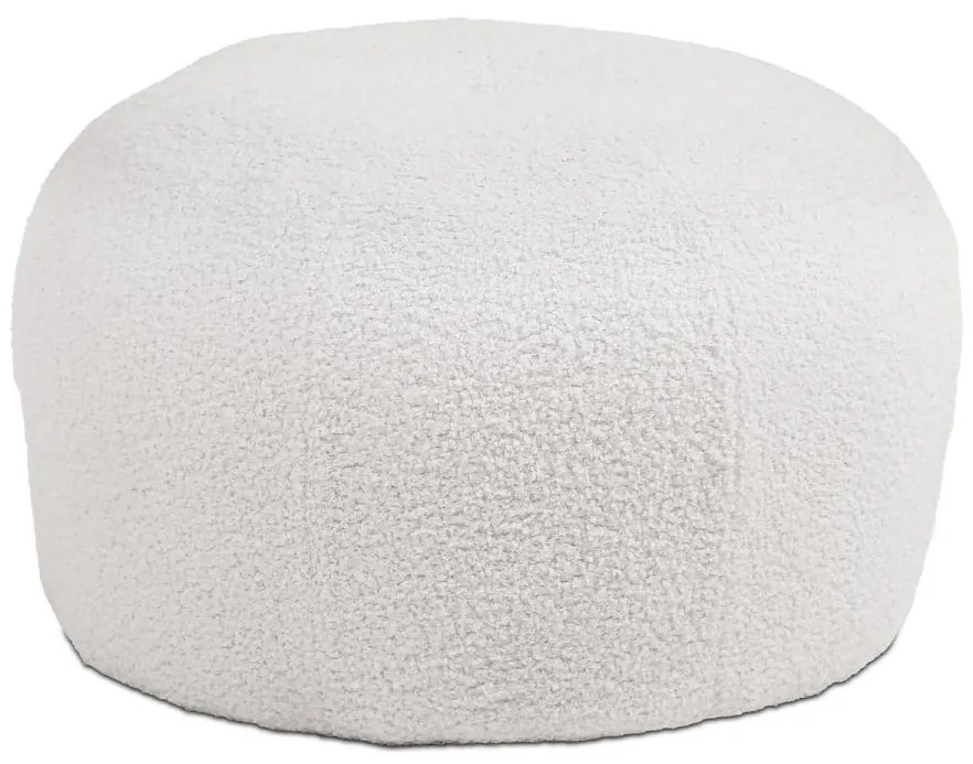 Taburet AK-307 WT2 bílá Bouclé látka