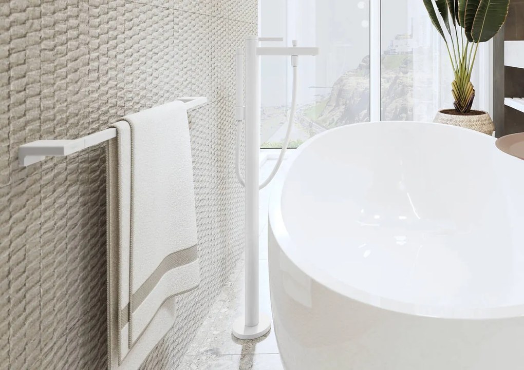 Hansgrohe AddStoris, držiak na uterák, matná biela, HAN-41747700
