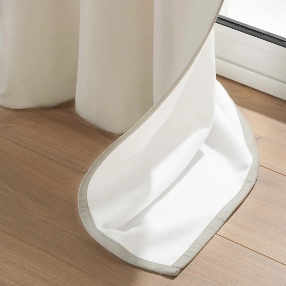 Béžový odhlučňovací záves z mikrovlákna 135x260 cm Micropolar – douceur d'intérieur