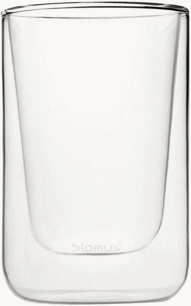 Dvojstenné poháre na cappuccino Nero, 2 ks