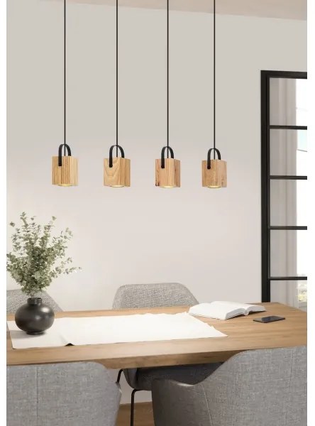 Eglo 43748 - LED Luster na lanku AYLES 4xGU10/3W/230V