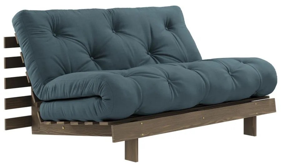 Rozkladacia pohovka v petrolejovej farbe 140 cm Roots – Karup Design