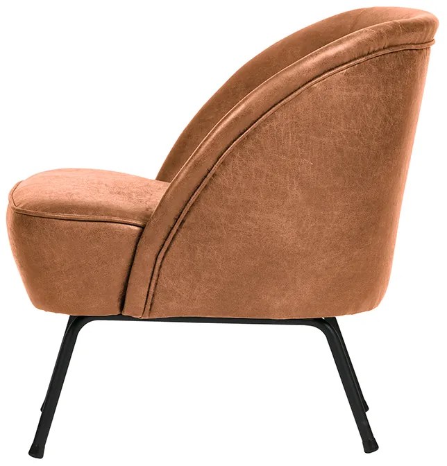 BePureHome Vogue kožené kreslo - Čierna