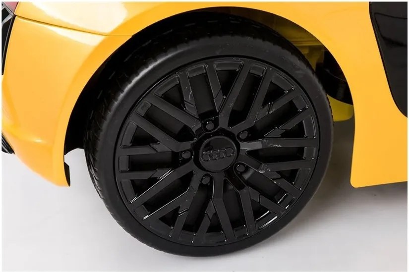LEAN CARS Audi R8 Spyder Batéria Auto žltá
