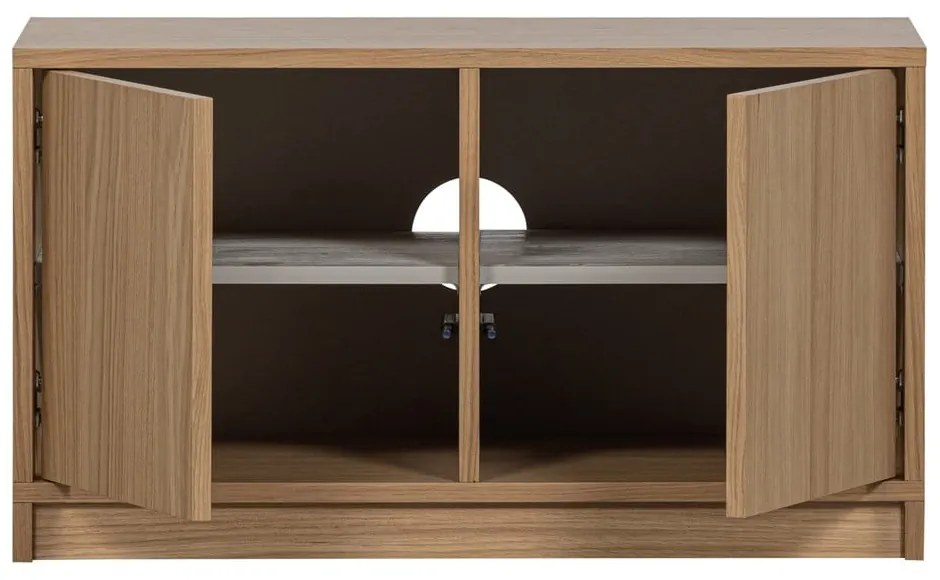 Modulárna knižnica v dekore duba v prírodnej farbe 217x243 cm Modulair – vtwonen