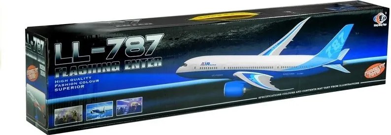 LEAN Toys Osobné lietadlo Biela trecia základňa 65 cm