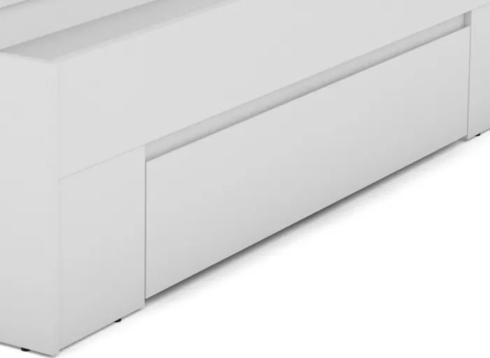 Posteľ so zásuvkami Carlos 90x200, biela