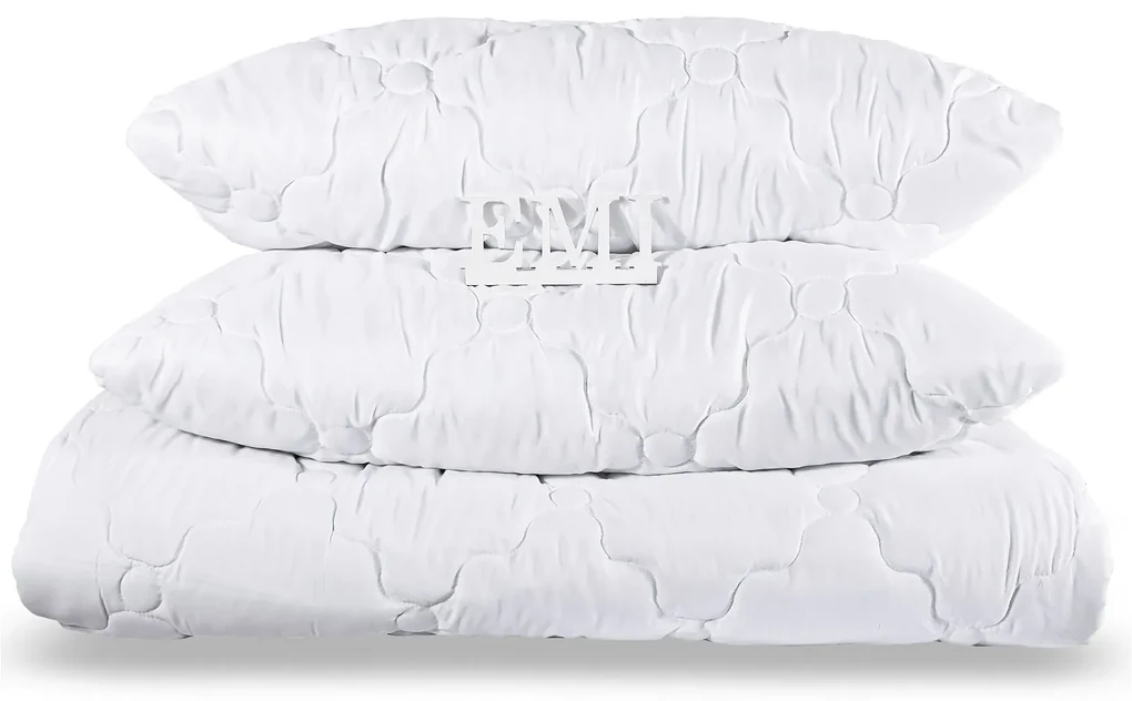 Set manželskej prikrývky a vankúšov Premium 200x200 + 90x70 (2x) EMI