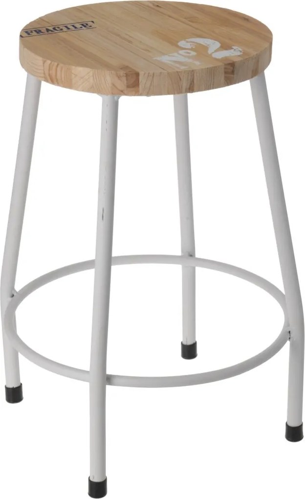 Odkladací stolík / stolička Mynt, 35 cm, biela
