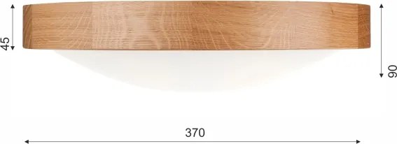 BRILAGI-LED RGBW stmievateľné stropné svietidlo CARVALHO SLIM 2xE27/12W/230V Wi‑Fi dub pr. 37