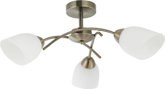 Prisadený luster DONNA 3xE27/60W/230V patina