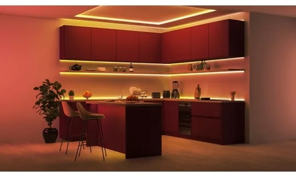 WiZ - RGBIC LED stmievateľný pásik 10 m, 21 W, 230 V, 2700–6500 K, Wi‑Fi