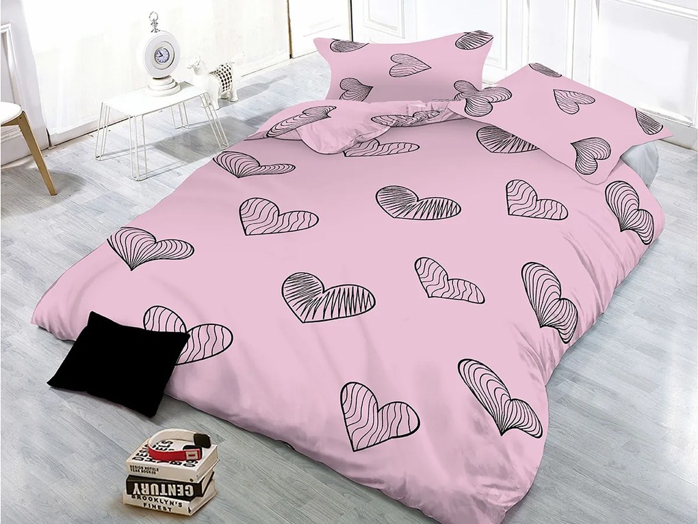 XPOSE® Mikrosaténové obliečky LÁSKA