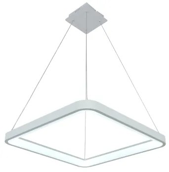 Brilagi - Stmievateľný LED luster na lanku FALCON SLIM LED/50W/230V 50x50 cm biela + s diaľkovým ovládačom