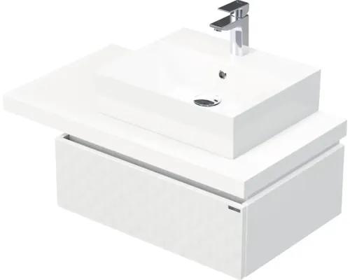 Skrinka do kúpeľne s umývadlom Intedoor DESK 3D biela matná 90,5 x 44,4 x 50,2 cm DE 54 3D 90 P STORM 1Z B073