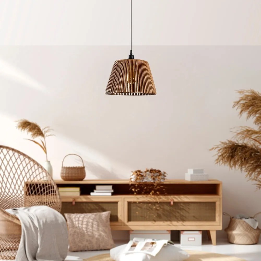 Čierno-béžové závesné svietidlo ø 30 cm Cone – Opviq lights