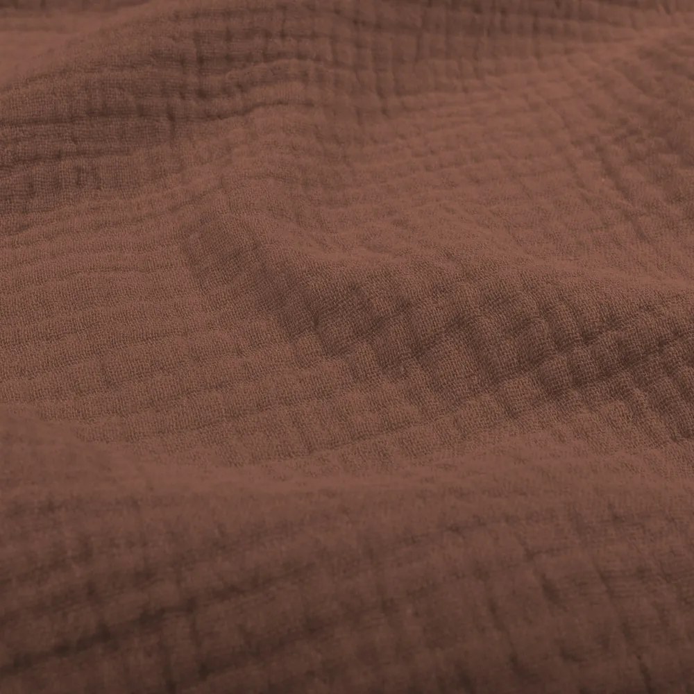 Biante Mušelínová obliečka na vankúš MSN-075 Hnedá 50 x 60 cm